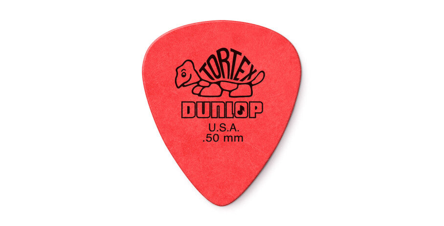 Dunlop Tortex Standard Guitar Pick - 0,50 mm - 12 Stück